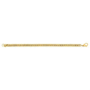 SON OF NOA Herre armbånd i IP gold blank stål. 19-23 cm